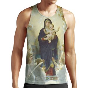 Our Lady Virgin Mary And Angels All-over-print Unisex Tank Top
