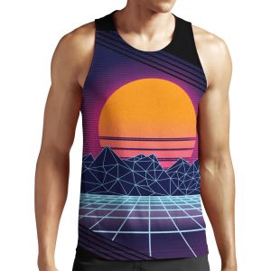 Outrun Sunset All-over-print Unisex Tank Top
