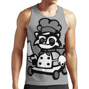 Overcooked Raccoon All-over-print Unisex Tank Top