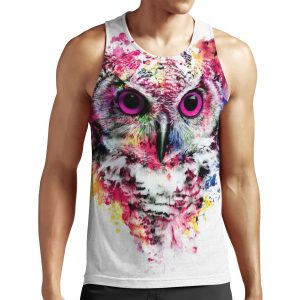 Owl All-over-print Unisex Tank Top