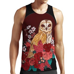 Owl Floral Eclipse All-over-print Unisex Tank Top