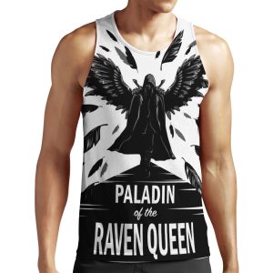 Paladin Of The Raven Queen B And W Variant All-over-print Unisex Tank Top