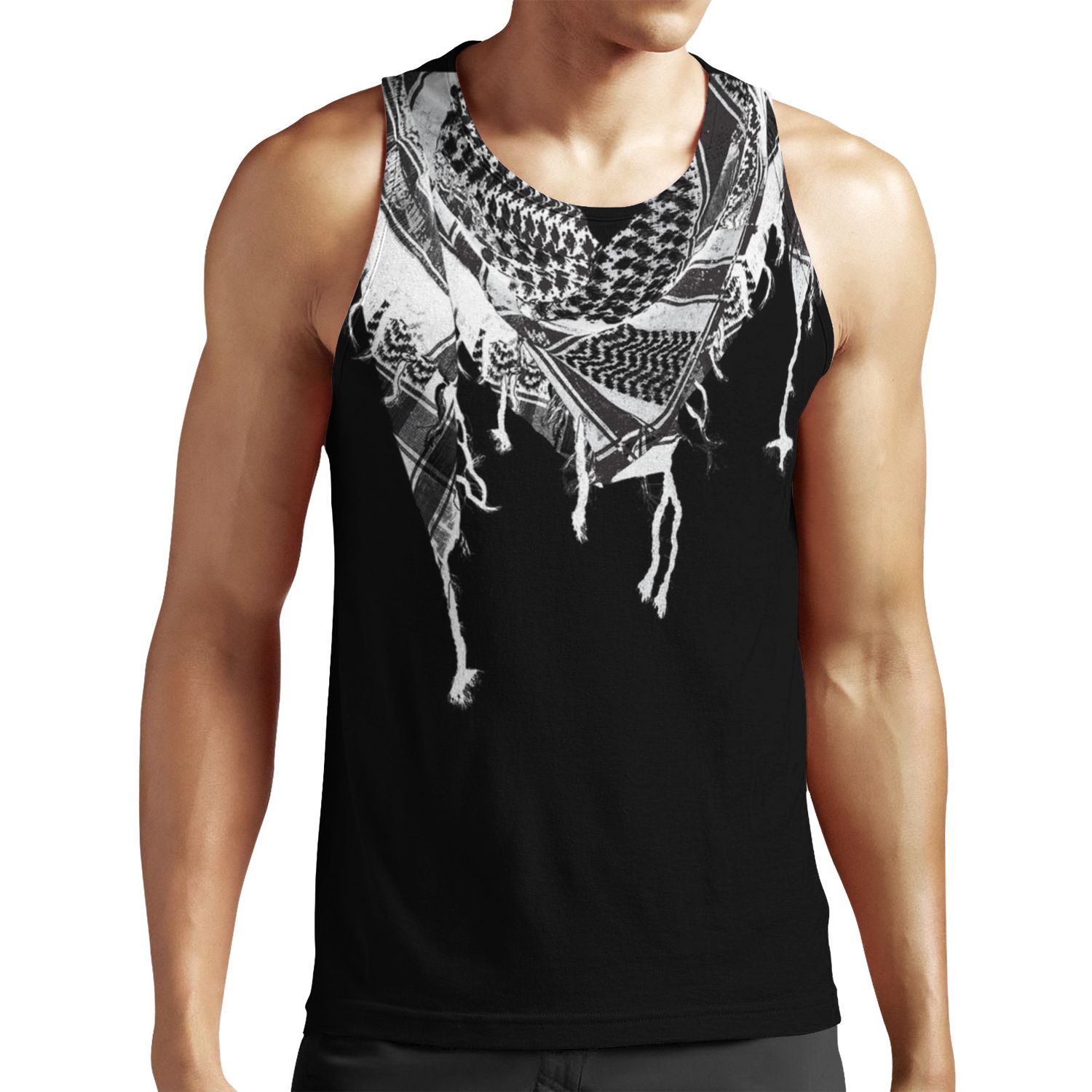 Palestinian Keffiye All-over-print Unisex Tank Top