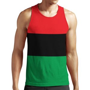 Pan African Flag All-over-print Unisex Tank Top Unia Flag Sticker Afro American Flag All-over-print Unisex Tank Top