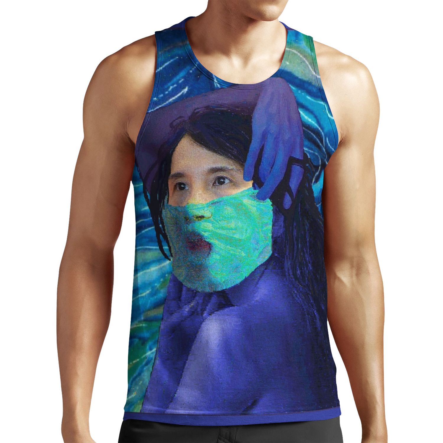 Pandemic Blues All-over-print Unisex Tank Top