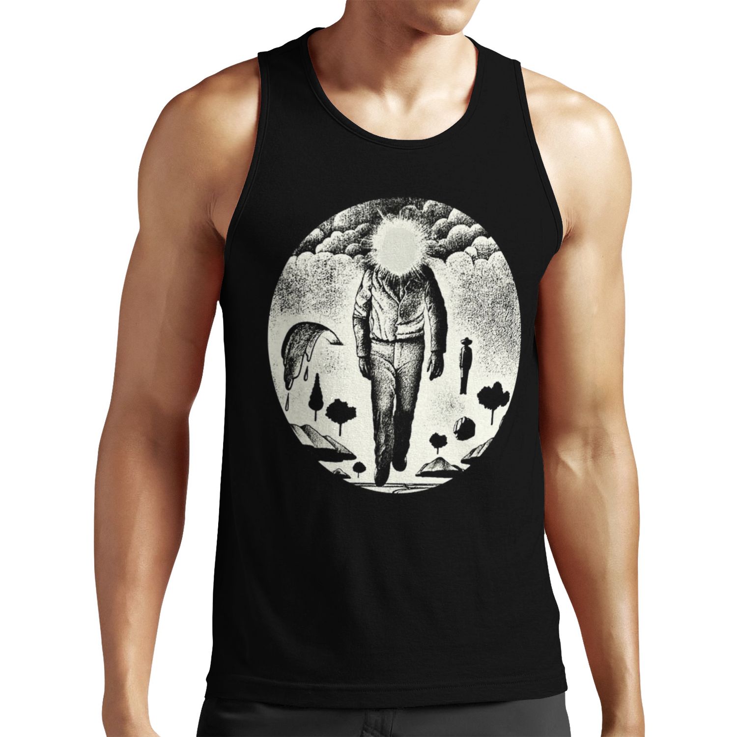 Path With Heart All-over-print Unisex Tank Top