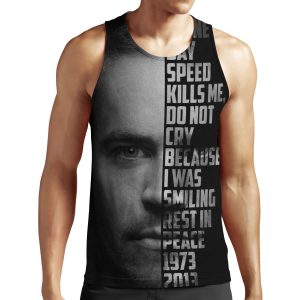 Paul Walker Text Portrait All-over-print Unisex Tank Top