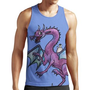 Penguin And Dragon Save The Day All-over-print Unisex Tank Top