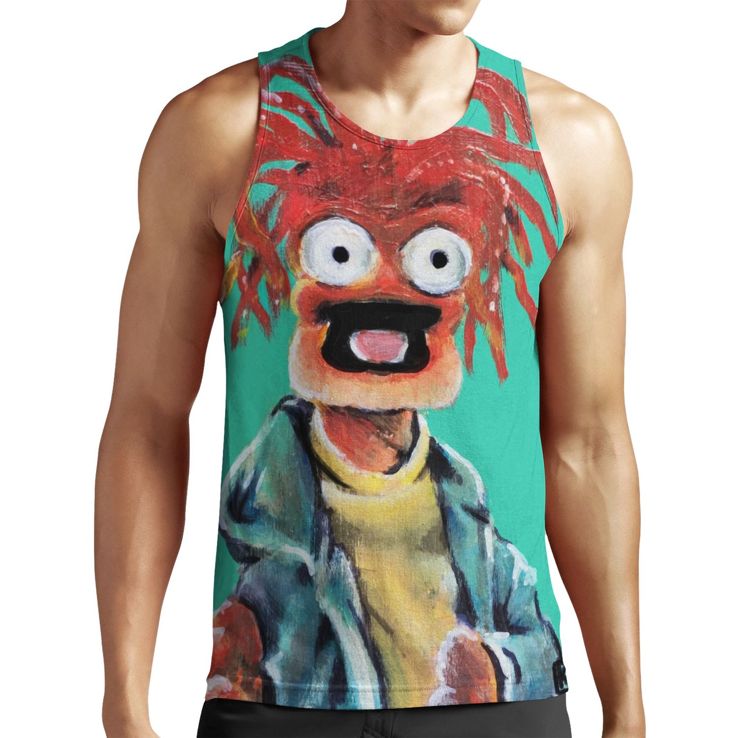 Pepe The King Prawn Fan Art All-over-print Unisex Tank Top