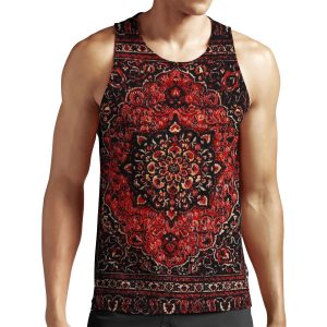 Persian Carpet Look In Rose All-over-print Unisex Tank Top