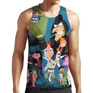 Phineas And Ferb Star Wars All-over-print Unisex Tank Top