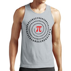 Pi %Cf%80 Spiral Science Mathematics Math Irrational Number Sequence All-over-print Unisex Tank Top