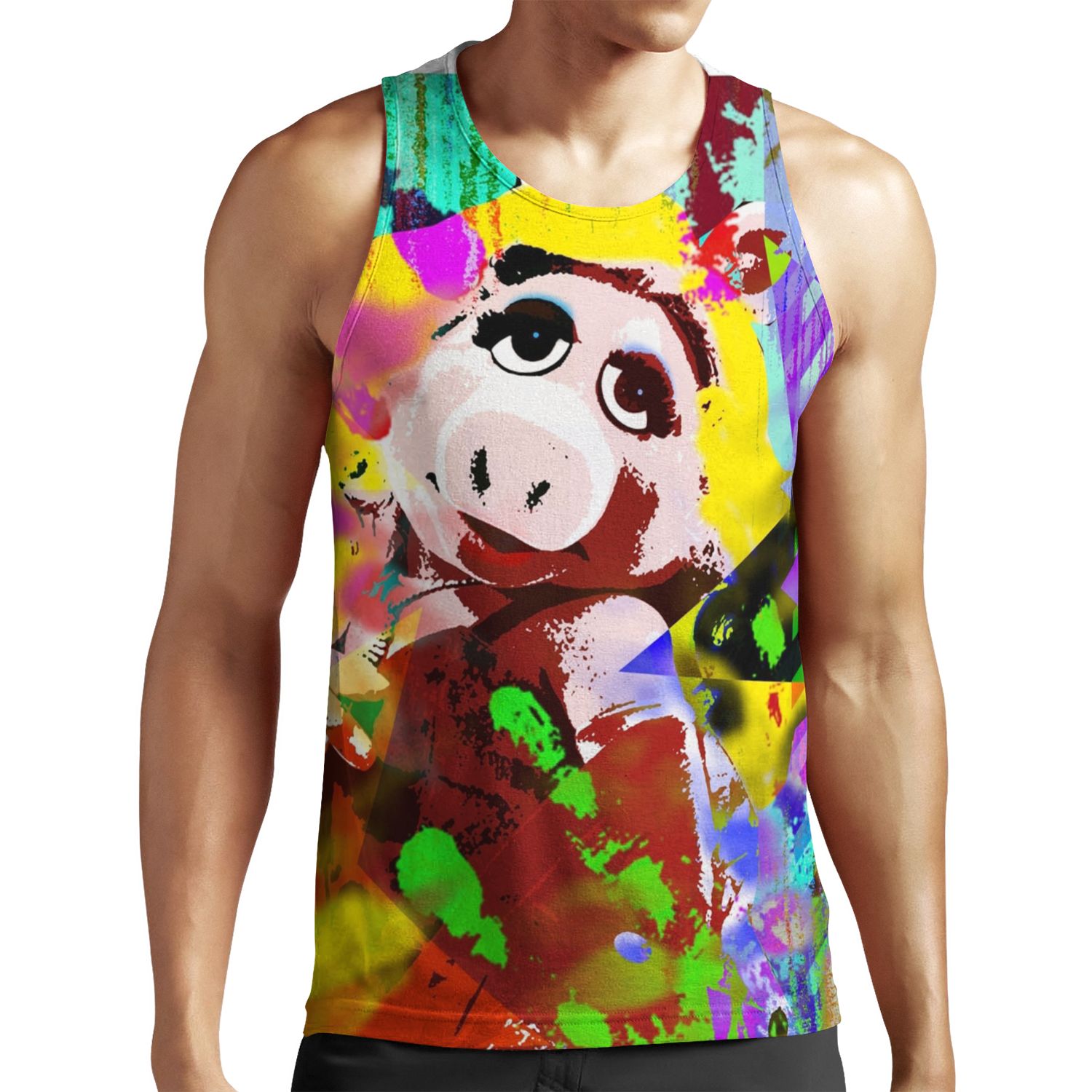 Piggy All-over-print Unisex Tank Top