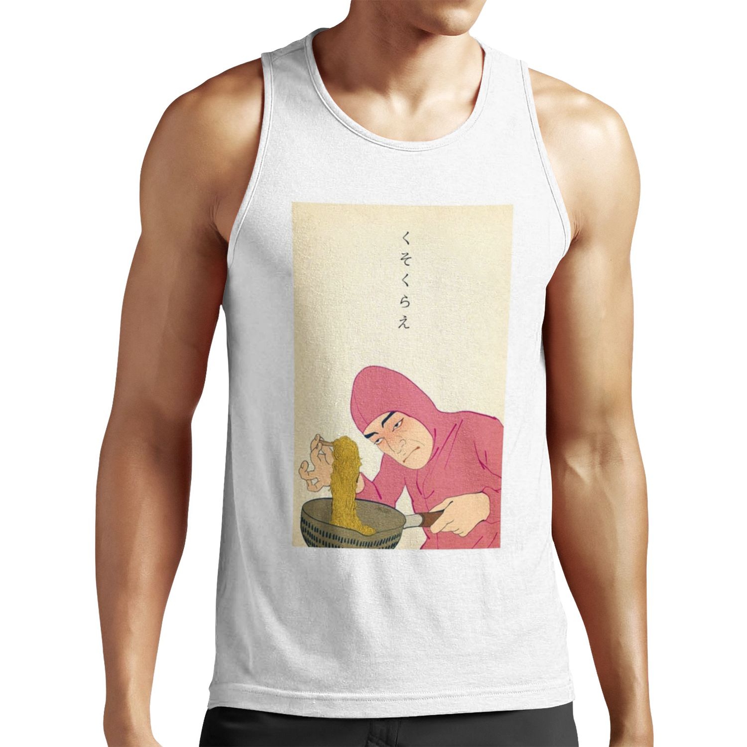 Pink Guy Cooks Ramen All-over-print Unisex Tank Top