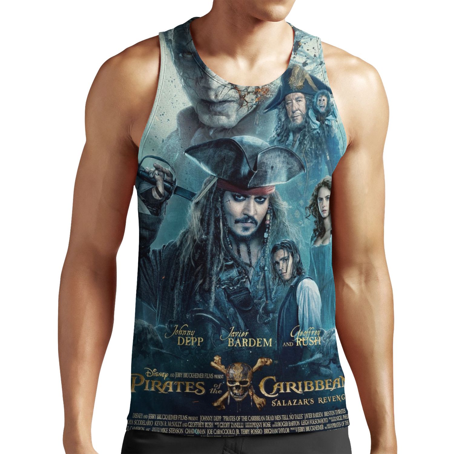 Pirates Of The Caribbean Dead Men Tell No Tales All-over-print Unisex Tank Top