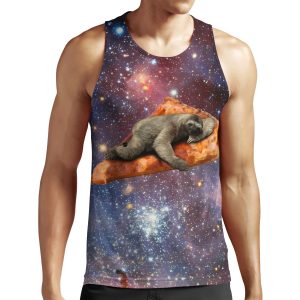 Pizza Sloth In Space All-over-print Unisex Tank Top