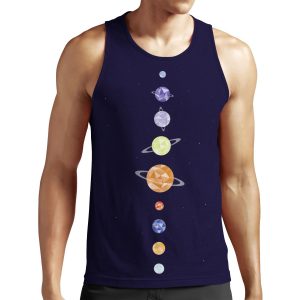 Planets All-over-print Unisex Tank Top
