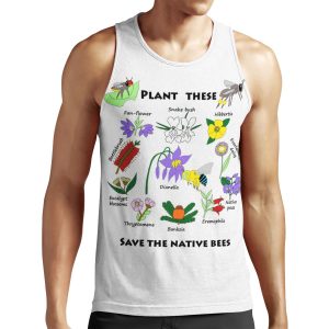 Plant These Save The Native Bees All-over-print Unisex Tank Top