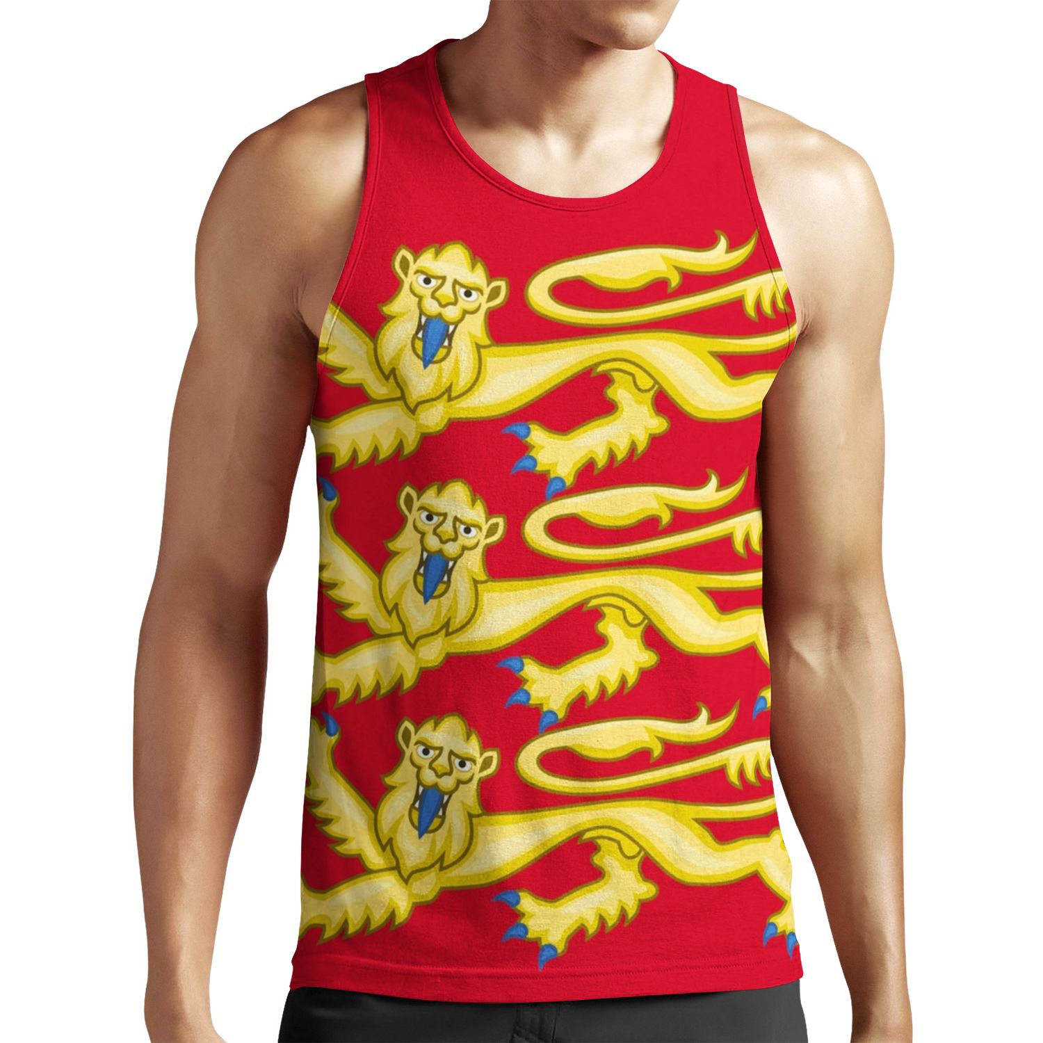 Plantagenet Arms Of England All-over-print Unisex Tank Top