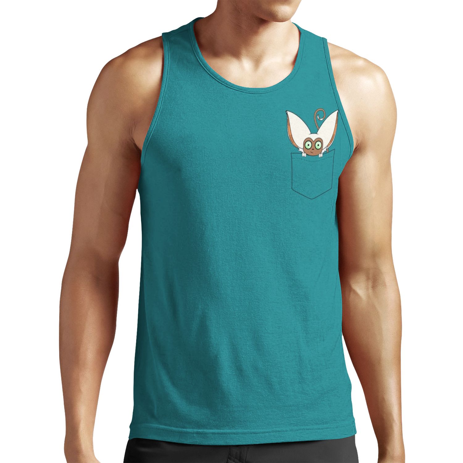 Pocket Momo All-over-print Unisex Tank Top