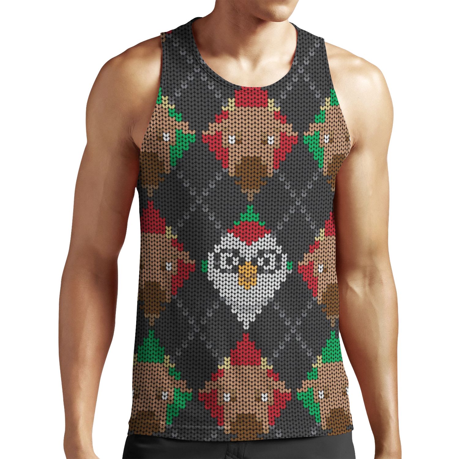 Pokemon Christmas Sweater All-over-print Unisex Tank Top