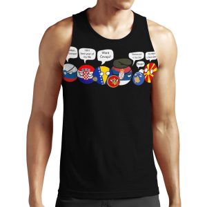 Polandball Yugoslavia Family Portrait With Dialogues All-over-print Unisex Tank Top