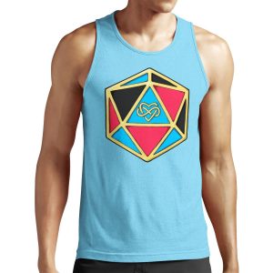 Polyamorous D20 All-over-print Unisex Tank Top