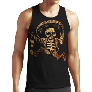 Posada Day Of The Dead Outlaw All-over-print Unisex Tank Top