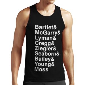 Potus And Staff All-over-print Unisex Tank Top