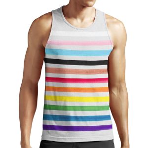 Progress Pride Stripes All-over-print Unisex Tank Top