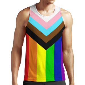 Progressive Rainbow Flag Pride All-over-print Unisex Tank Top