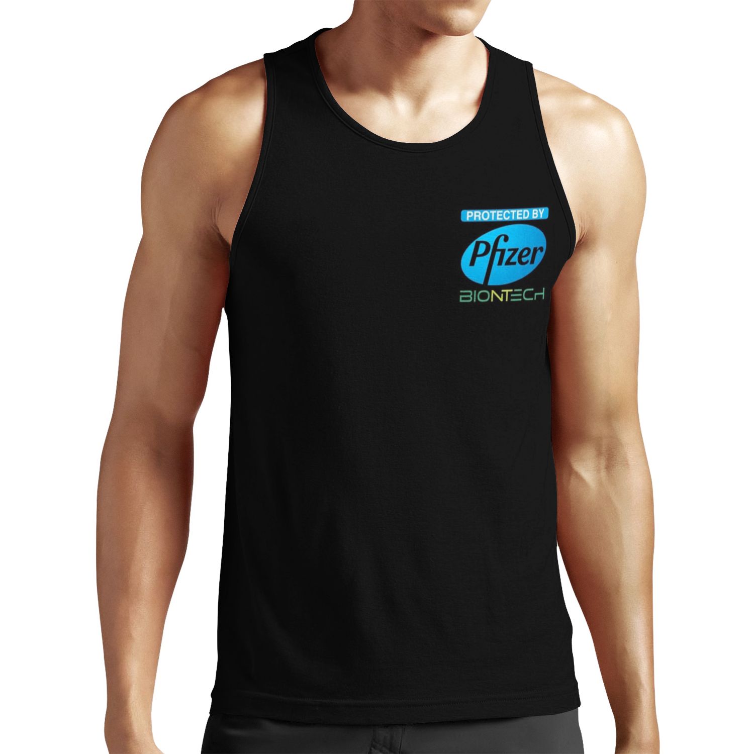 Protected By Pfizer Biontech All-over-print Unisex Tank Top