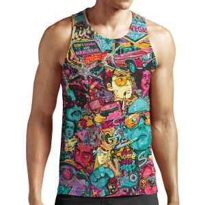 Psychedelic Fear And Loathing In Las Vegas All-over-print Unisex Tank Top