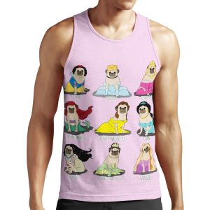 Pug Princesses All-over-print Unisex Tank Top