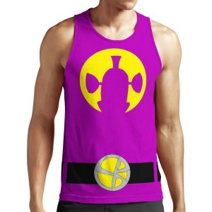 Purple And Yellow Forever Larryboy Homage All-over-print Unisex Tank Top