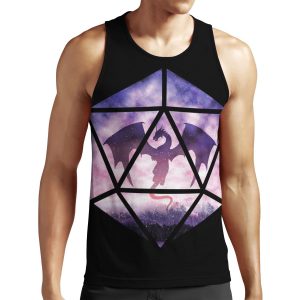 Purple Sky Dragon D20 All-over-print Unisex Tank Top
