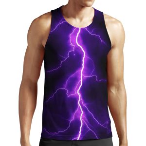 Purple Thunder All-over-print Unisex Tank Top