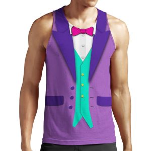 Purple Tuxedo Bowtie And Vest All-over-print Unisex Tank Top