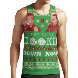 Put That Cookie Down Now Ugly Sweater Design All-over-print Unisex Tank Top