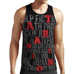 Quentin Tarantino Movies Vintage Grunge Style All-over-print Unisex Tank Top
