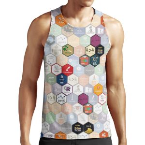 R Hex Fabric Small Hexes All-over-print Unisex Tank Top