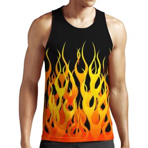 Racing Flames All-over-print Unisex Tank Top