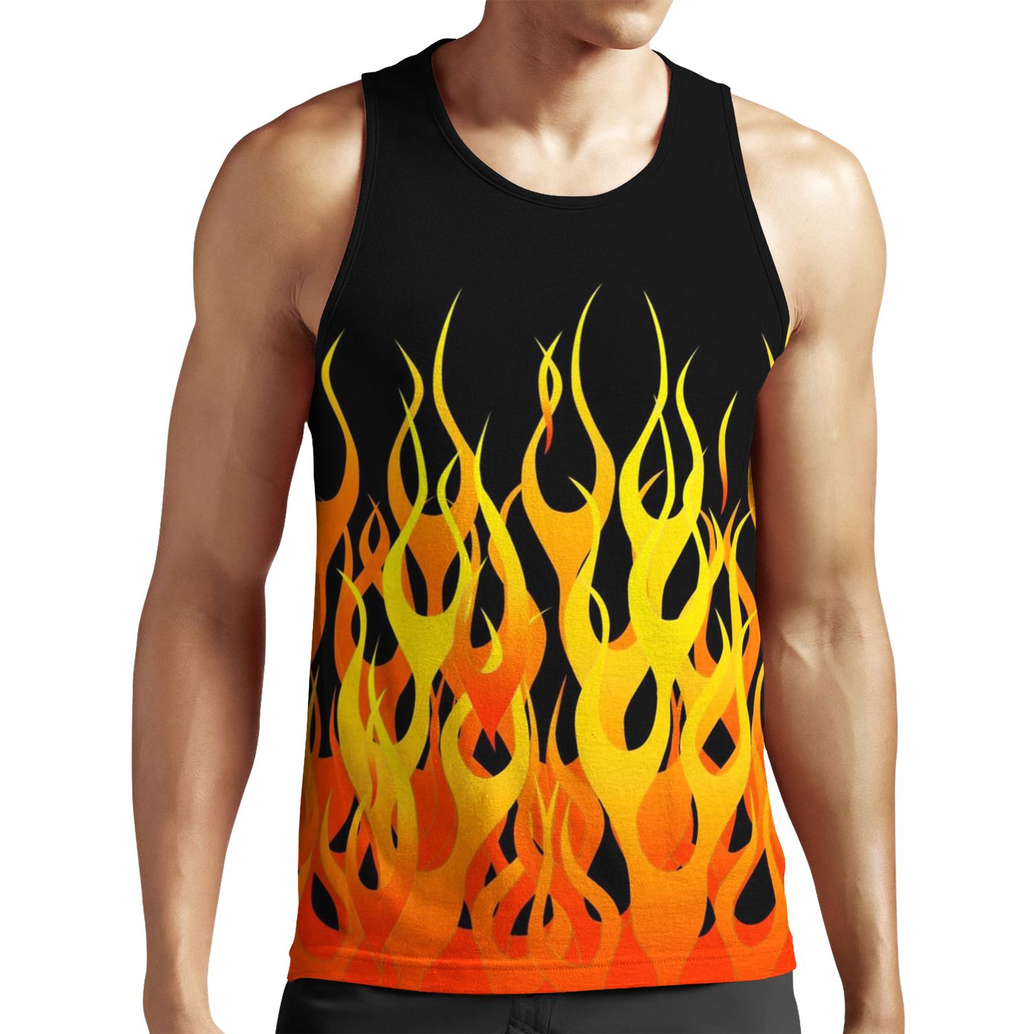 Racing Flames All-over-print Unisex Tank Top