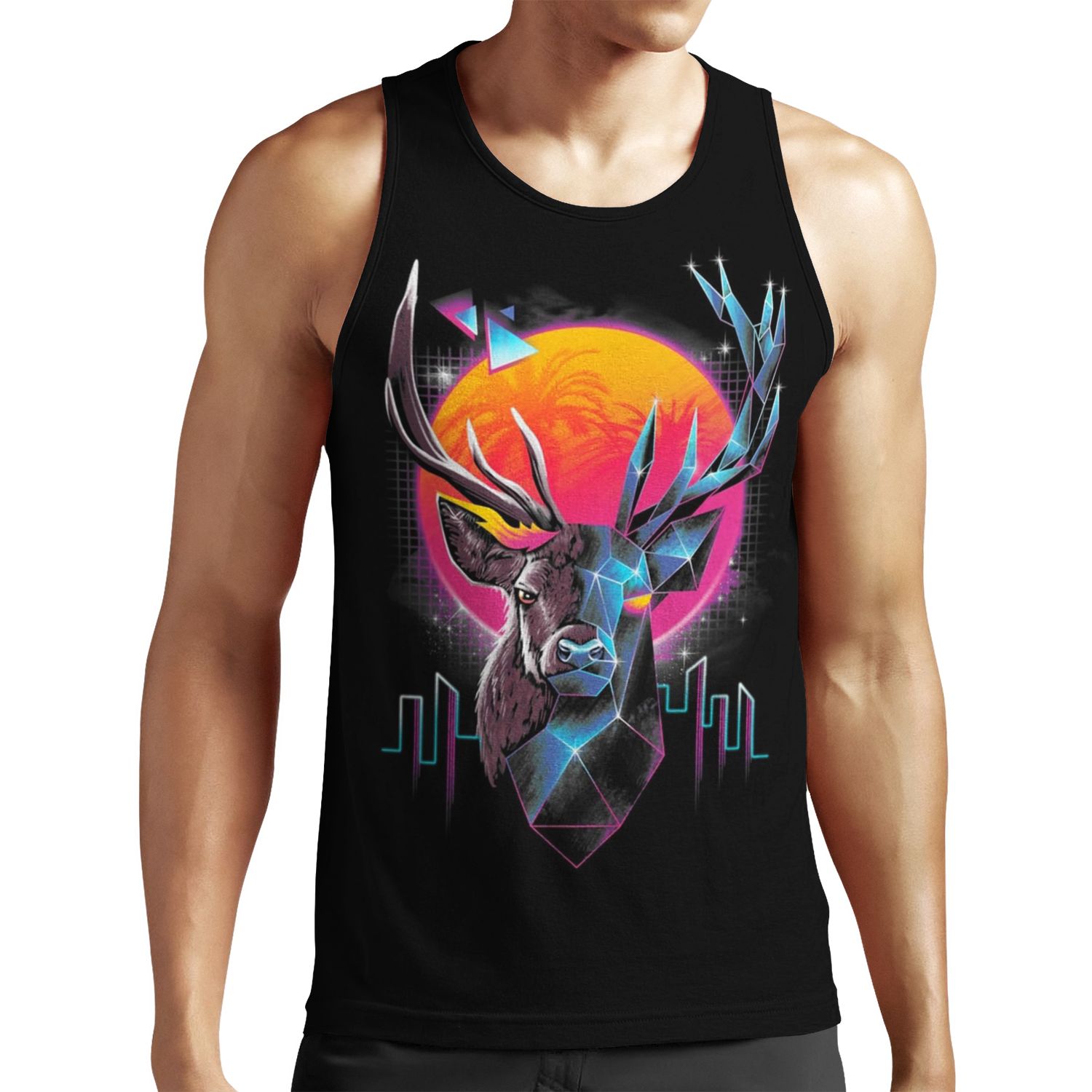Rad Stag All-over-print Unisex Tank Top