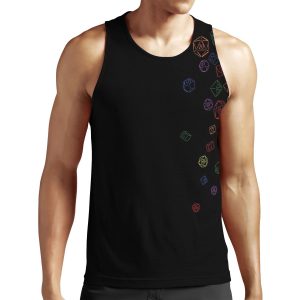 Rainbow Cascading Dice All-over-print Unisex Tank Top