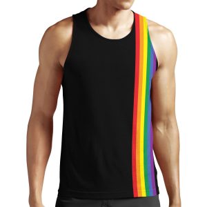 Rainbow Pride Lgbt Strip All-over-print Unisex Tank Top