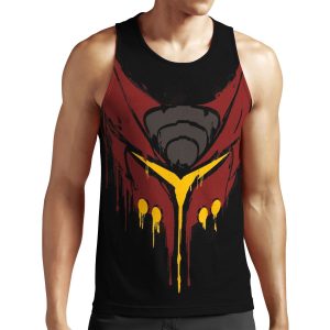Ratchet Deadlocked Red Orange Stencil All-over-print Unisex Tank Top