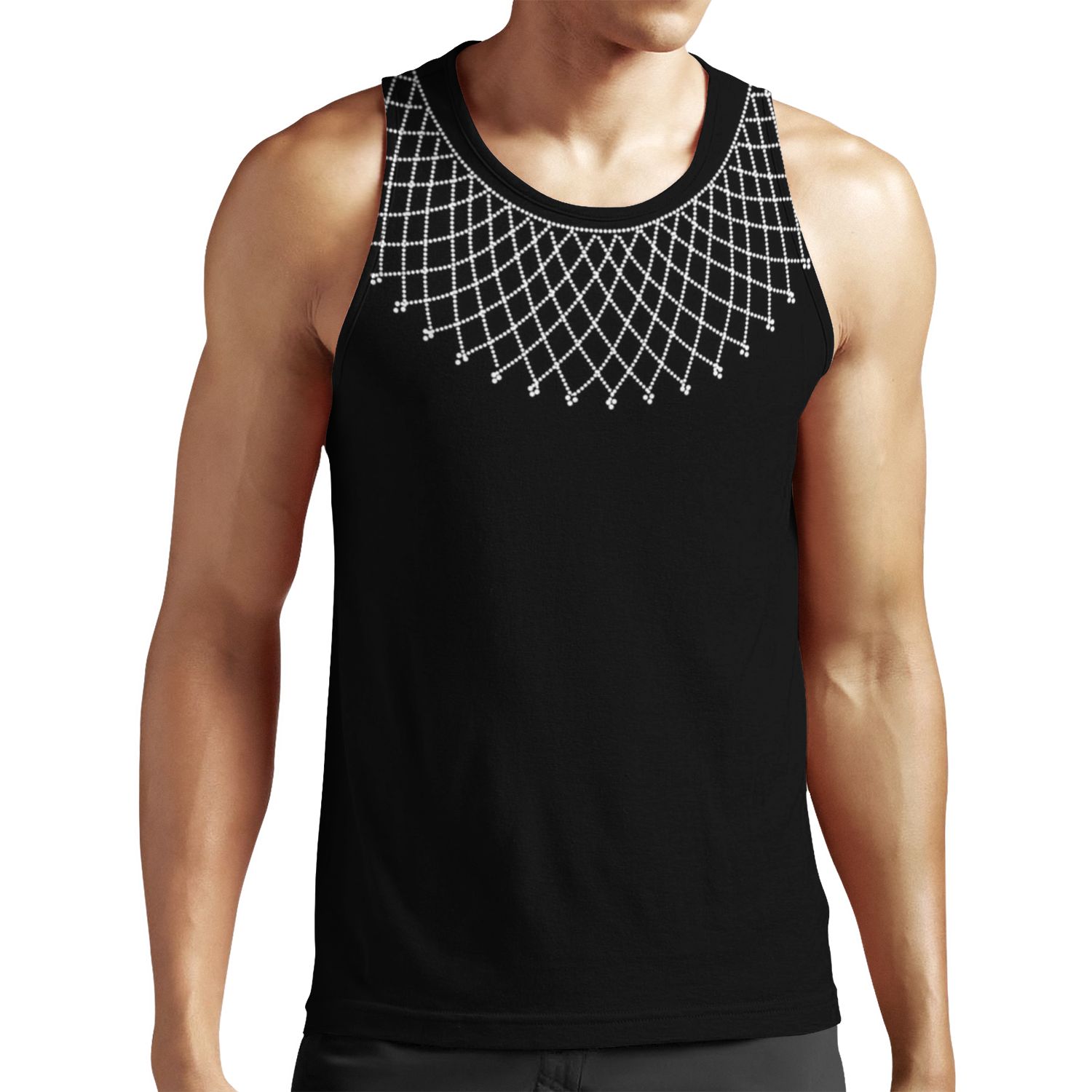 Rbg Collar All-over-print Unisex Tank Top