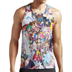 Re Zero All Characters All-over-print Unisex Tank Top