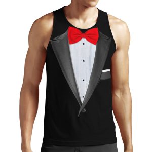Realistic Tuxedo Shirt All-over-print Unisex Tank Top